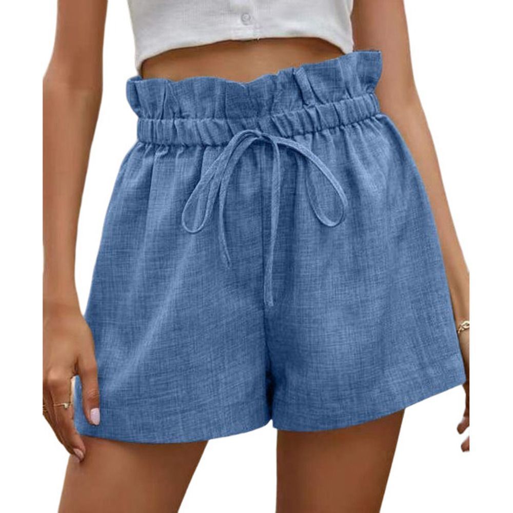 UDEAR Blue Paper Bag Shorts Size XL